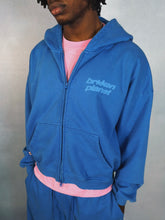 Load image into Gallery viewer, Star Logo Zip-Up Hoodie - Cobalt Blue