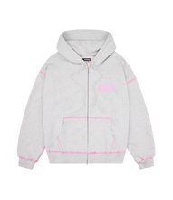 Load image into Gallery viewer, Star Logo Coverstitch Zip-up Hoodie