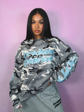 Load image into Gallery viewer, Star Camo Waffle Long Sleeve - Black Star Camo