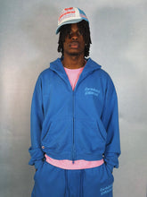 Load image into Gallery viewer, Star Logo Zip-Up Hoodie - Cobalt Blue
