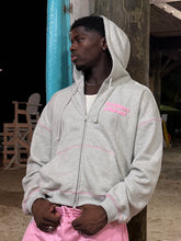 Load image into Gallery viewer, Star Logo Coverstitch Zip-up Hoodie