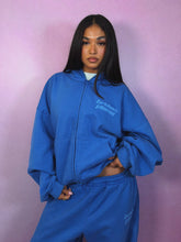 Load image into Gallery viewer, Star Logo Zip-Up Hoodie - Cobalt Blue
