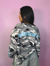 Load image into Gallery viewer, Star Camo Waffle Long Sleeve - Black Star Camo
