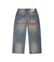 Load image into Gallery viewer, Double-Knee Denim Jeans
