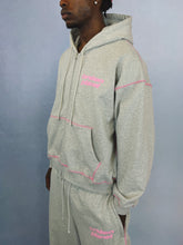 Load image into Gallery viewer, Star Logo Coverstitch Zip-up Hoodie
