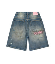 Load image into Gallery viewer, Distressed Denim Shorts
