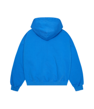Load image into Gallery viewer, Star Logo Zip-Up Hoodie cobalt blue back

