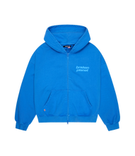Load image into Gallery viewer, Star Logo Zip-Up Hoodie cobalt blue front
